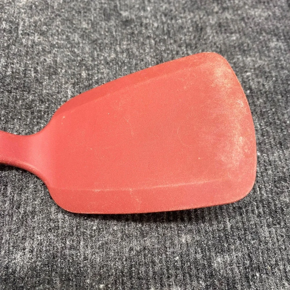 KitchenAid Red Silicone Utensil Set 3pc Slotted Turner Spatula Basting Brush